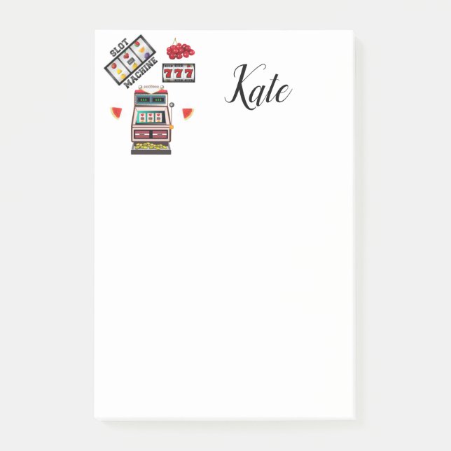 Bloco De Notas Posto - it Notas Casino (Frente)