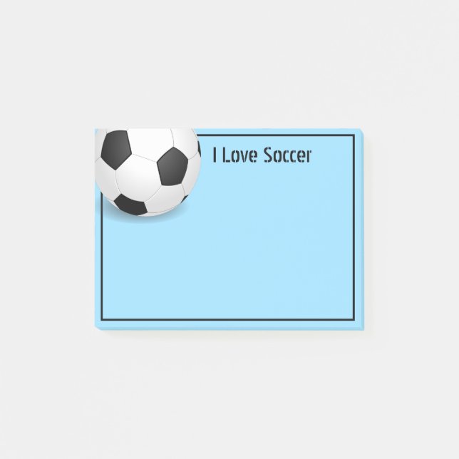 Bloco De Notas Posto-it-Notes-bola de futebol (Frente)