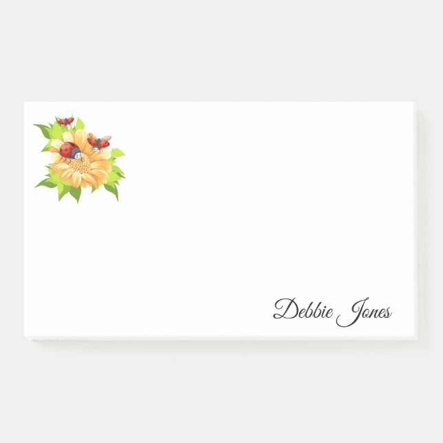 Bloco De Notas Posto-it-Notes-Ladybugs (Frente)