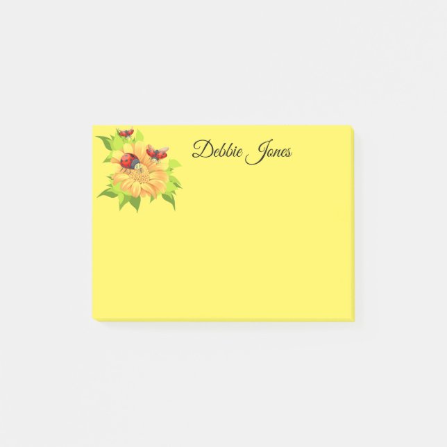 Bloco De Notas Posto-it-Notes-Ladybugs (Frente)