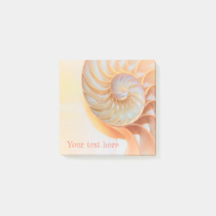 Bloco De Notas Posto-It Notes nautilus shell