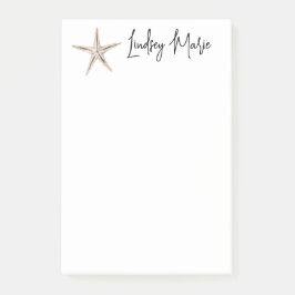 BLOCO DE NOTAS POSTO PERSONALIZADO STARFISH COR DA ÁGUA