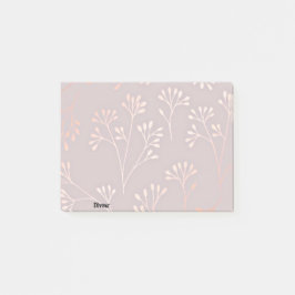 Bloco De Notas posto rosa que ele anota