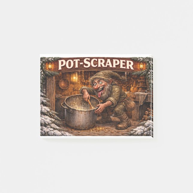 Bloco De Notas Pot Scraper Icelandic Yule Lad  (Frente)