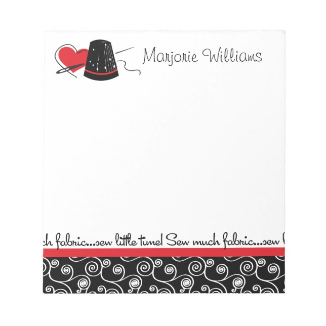 Bloco De Notas Pouca Tecido (Frente)