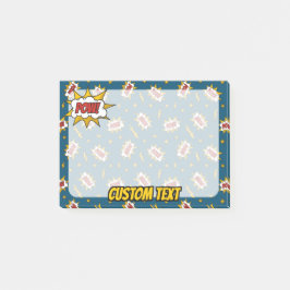Bloco De Notas Pow Comic Sound Effect Pattern