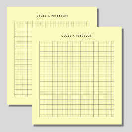 Bloco De Notas Praça Clássica Amarela Personalizada