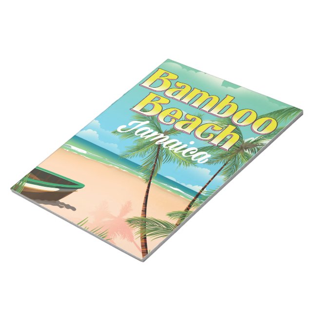Bloco De Notas Praia Bamboo Jamaica (Inclinado)