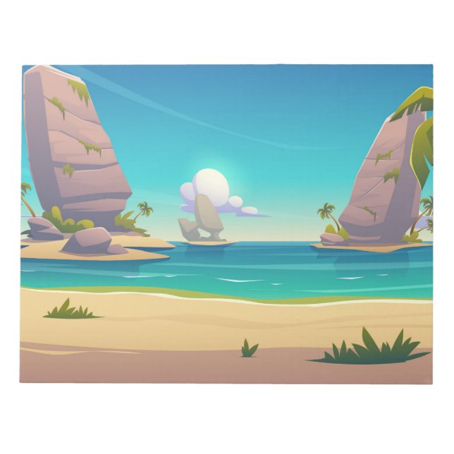 Bloco De Notas praia de areia (Frente)