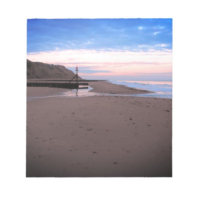 Bloco De Notas Praia em Mundesley, Norfolk (Frente)