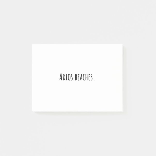 Bloco De Notas Praias de Adios. (Frente)