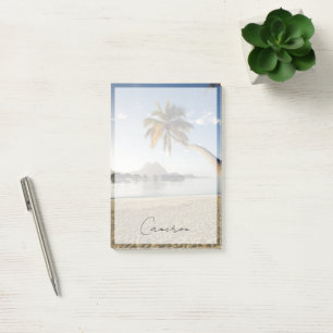 Bloco De Notas Praias Tropicais Beach Huts, Bora Bora