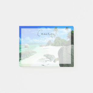 Bloco De Notas Praias Tropicais Ilha La Digue
