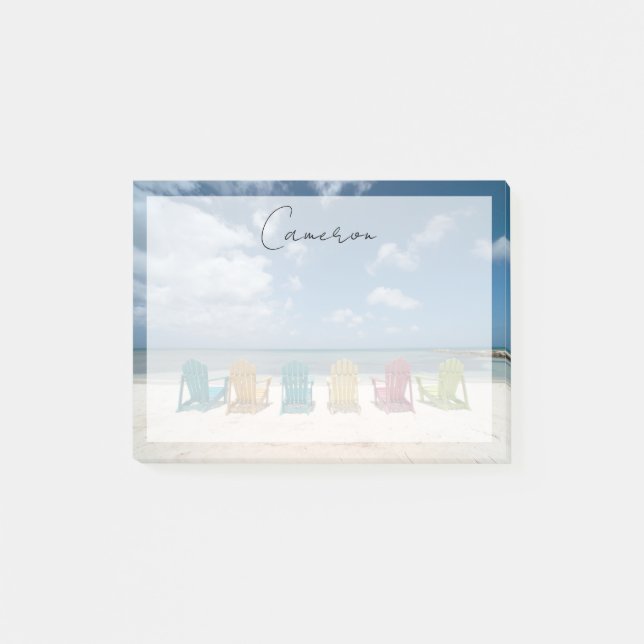 Bloco De Notas Praias Tropicais | Palm Beach, Aruba (Frente)