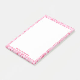 Bloco De Notas Pré-disquete Personalizado Cor-de-rosa-claro