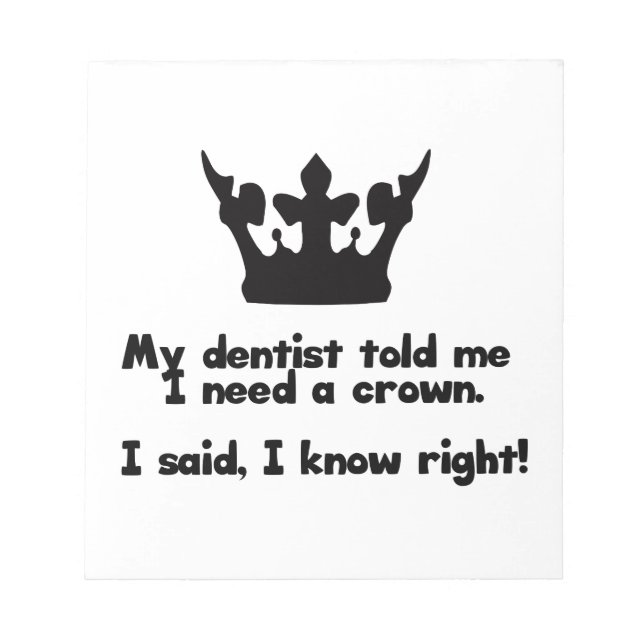 Bloco De Notas Preciso De Uma Coroa (Frente)