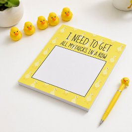Bloco De Notas Preciso Organizar Meus Patos Em Uma Fileira Cute A