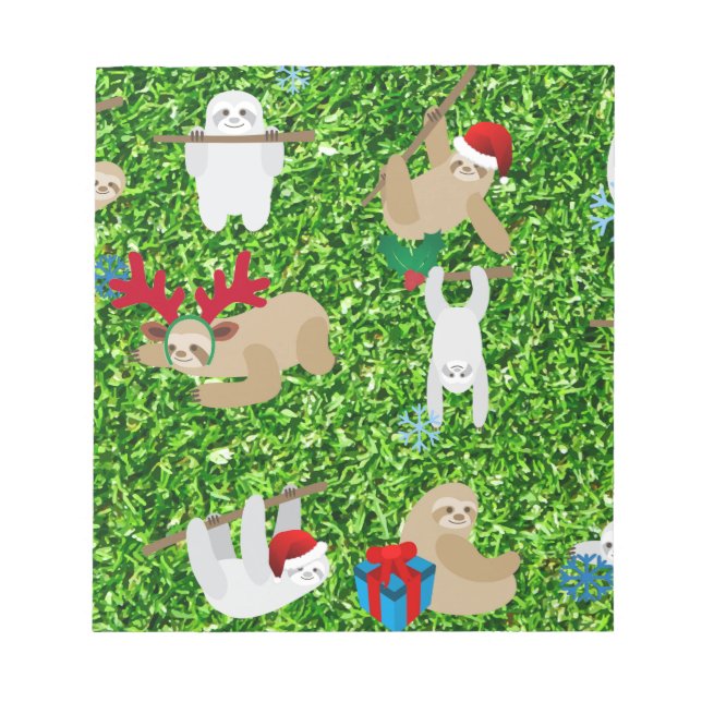 Bloco De Notas preguiça do xmas (Frente)