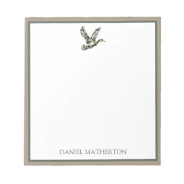 Bloco De Notas Preppy Camouflage Mallard Duck