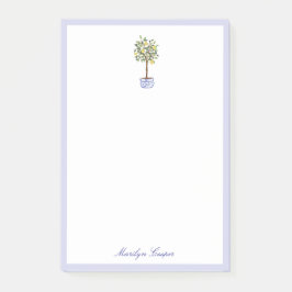 Bloco De Notas Preppy Chinoiserie Topiary Notes
