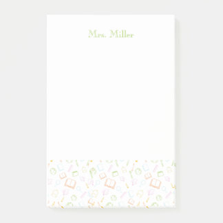 Bloco De Notas Preppy Teacher Notes