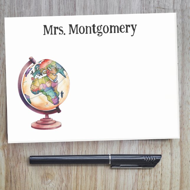 Bloco De Notas Presente de Apreciação de Professores de História  (Criador carregado)