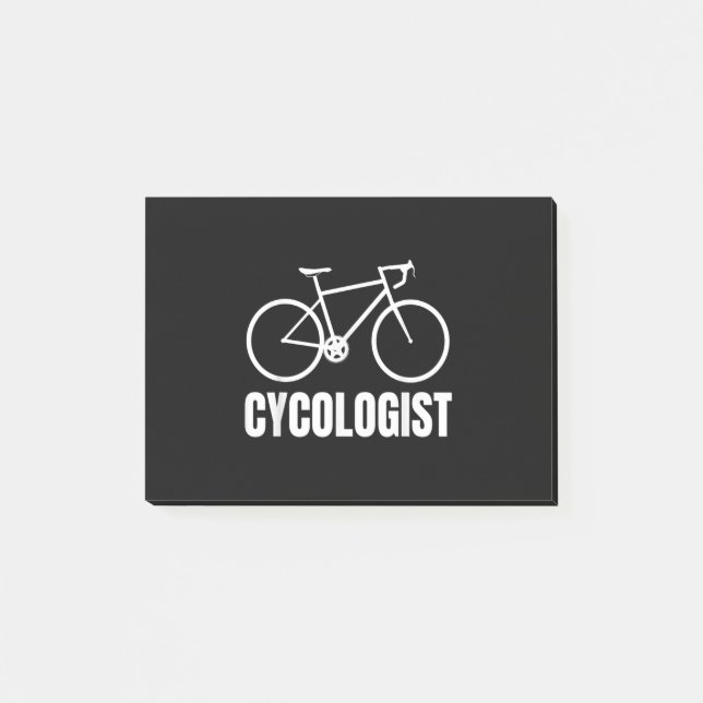 Bloco De Notas Presente de bicicleta de bicicleta do cicologista  (Frente)