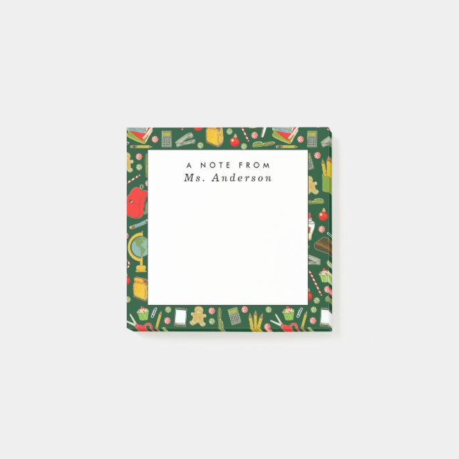 Bloco De Notas Presente de Feriado do Professor (Frente)