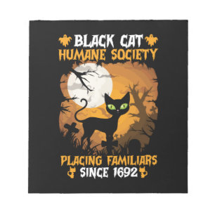 Bloco De Notas Presente de Halloween Sociedade Humana Colocando