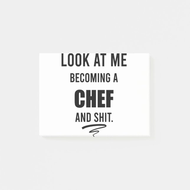 Bloco De Notas Presente Divertido de Culinária para Chef Camisa D (Frente)