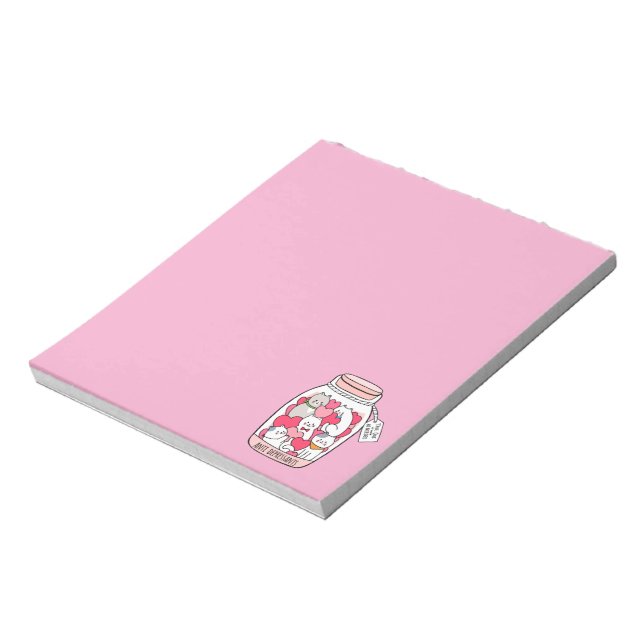 Bloco De Notas Presente engraçado de antidepressivo para gato par (Invertido)