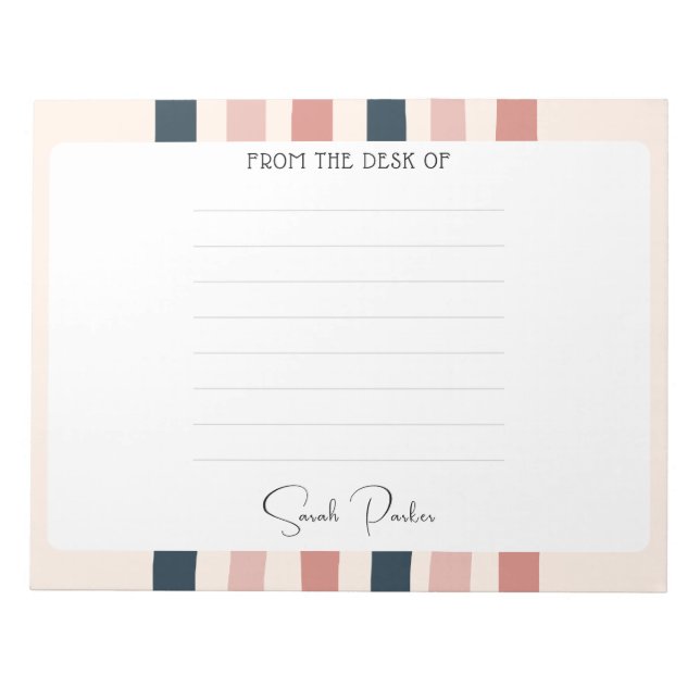 Bloco De Notas Presente Personalizado de um Professor Da Mesa de (Frente)