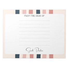 Bloco De Notas Presente personalizado do professor na mesa do