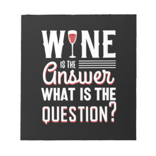 Bloco De Notas Presente Xmas O Vinho É A Resposta