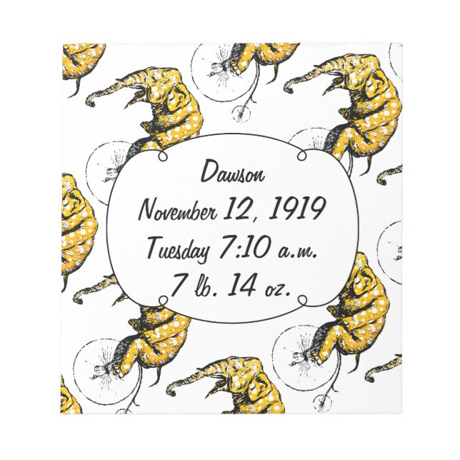 Bloco De Notas Presentes de elefante de circo (Frente)