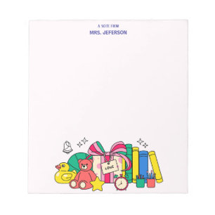 Bloco De Notas Presentes de Natal com Giz, Urso de Pelúcia, Livro