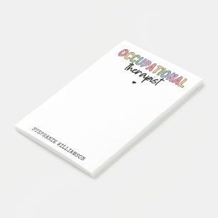 Bloco De Notas Presentes de OT Terapêutica Ocupacional Personali