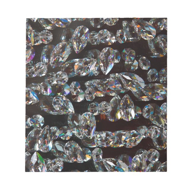 Bloco De Notas Presentes de Padrão Abstrato de Cristal de Diamant (Frente)