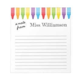 Bloco De Notas Presentes personalizados de reconhecimento de prof