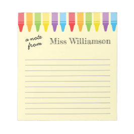 Bloco De Notas Presentes personalizados de reconhecimento de prof