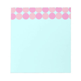 Bloco De Notas Presilha de notas de Bolinhas rosa
