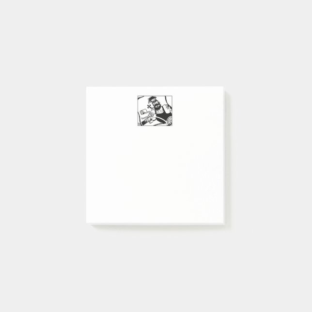 Bloco De Notas Presilhas brancas de anotações (Frente)