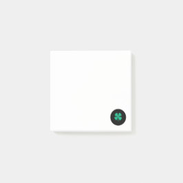 Bloco De Notas Presilhas brancas de anotações em irlandês preto