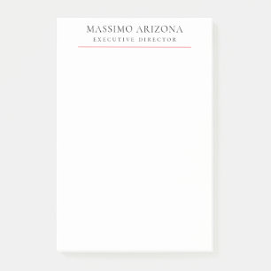Bloco De Notas Preto Branco Minimalista Simples Plano