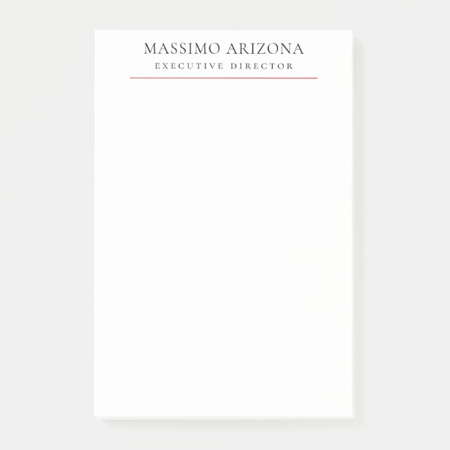 Bloco De Notas Preto Branco Minimalista Simples Plano (Frente)