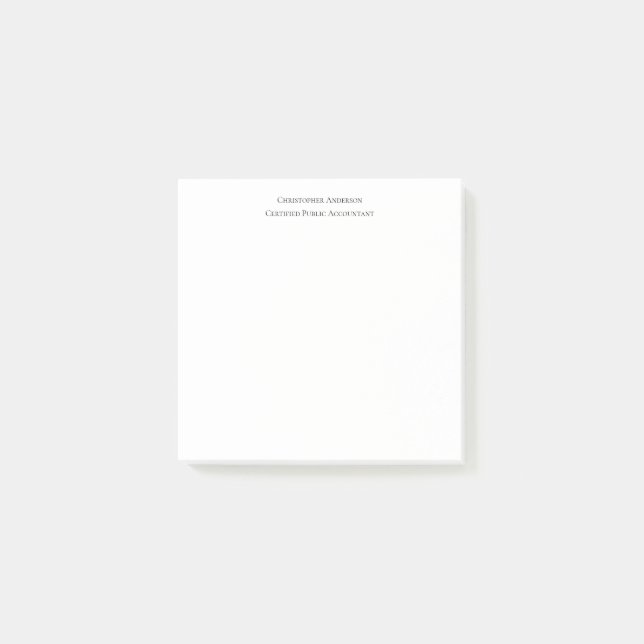 Bloco De Notas Preto Branco Profissional Personalizado Empresaria (Frente)