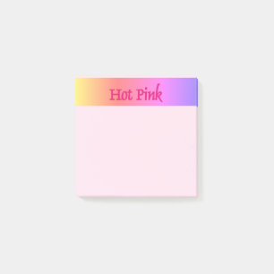 Bloco De Notas Preto cor-de-rosa inverso