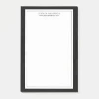 Preto E Branco Minimalista Moderno Personalizado