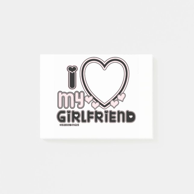 Bloco De Notas preto i luv 1 (Frente)