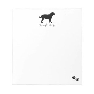 Bloco de notas preto personalizado